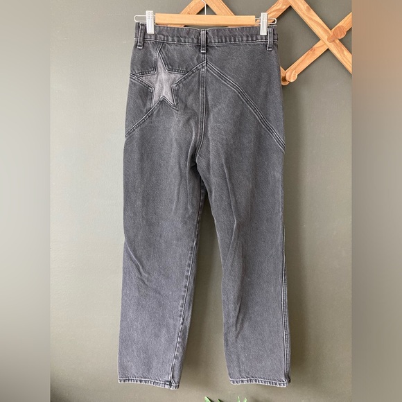 Reformation Star Jeans Black/Dark Grey Size 27 - Picture 4 of 7